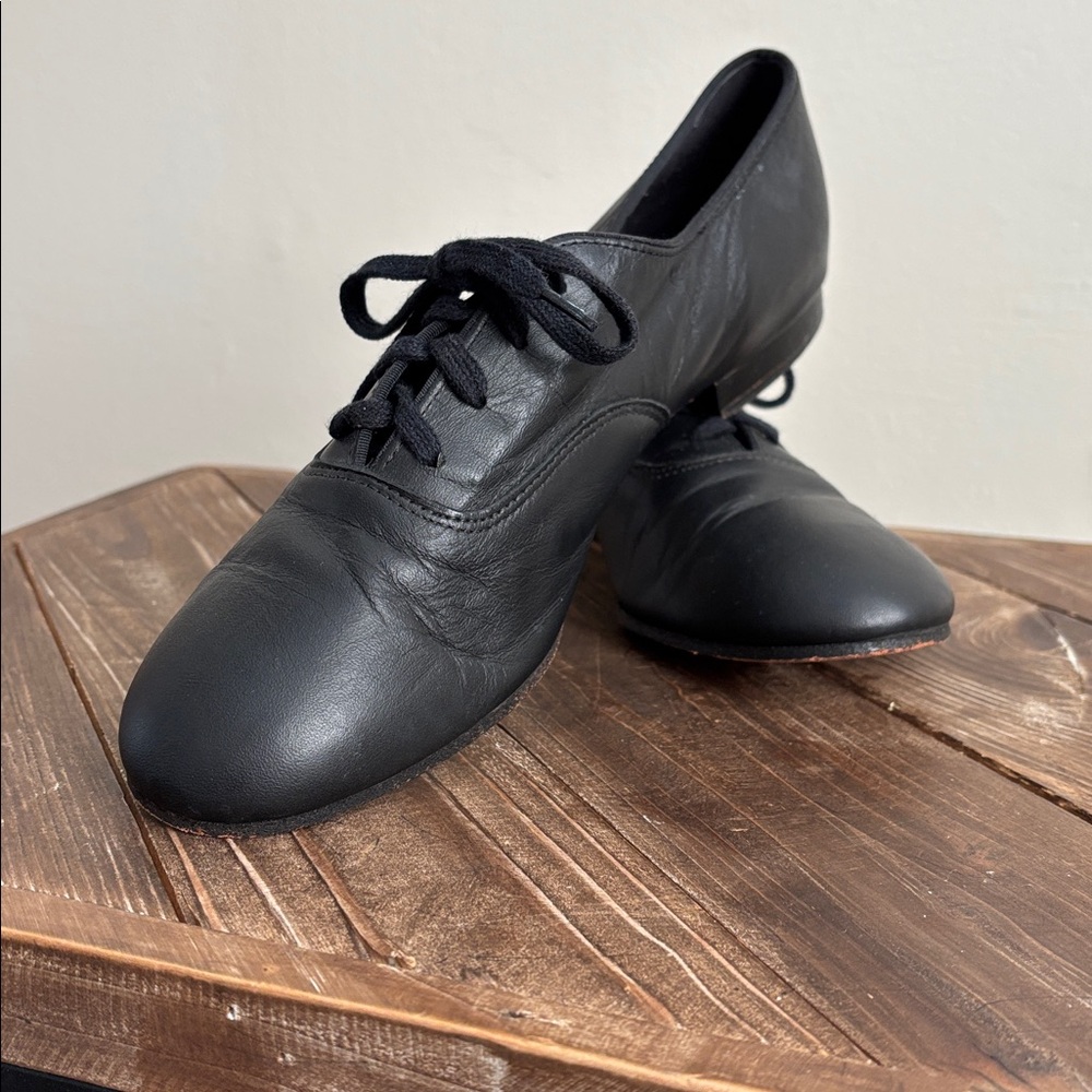 Black Leather Dance Shoes